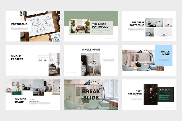 现代创意室内设计团队介绍PPT幻灯片模板 Union : Pitch Deck Powerpoint Template插图(9)