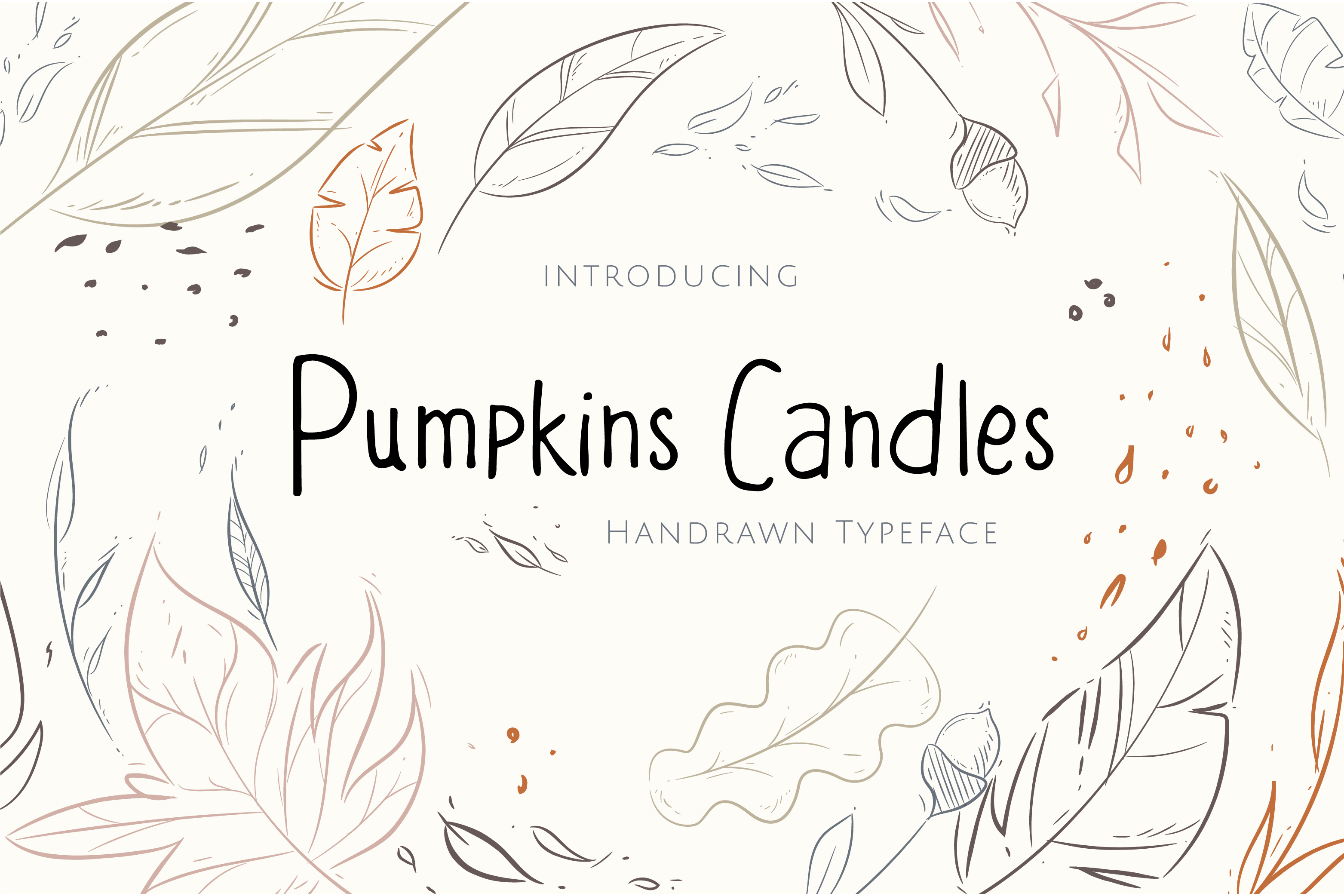Fontbundles – Pumpkins Candles插图