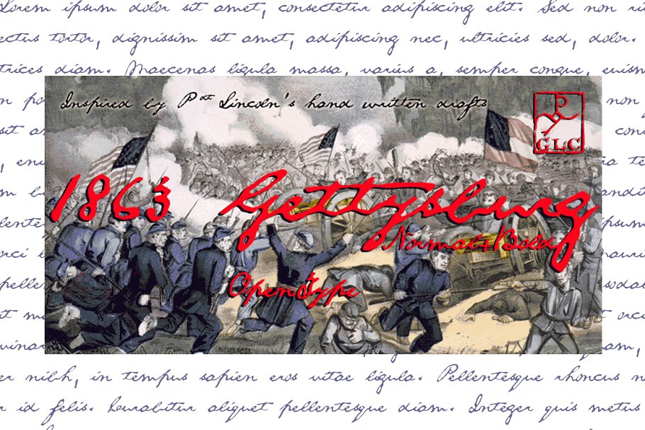 Gettysburg Set Font插图