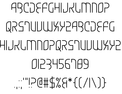 Skydiver On The Wing font插图1 Skydiver On The Wing font插图1