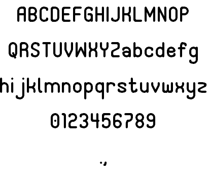 F77 Kozu Demo font插图5