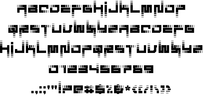 Visionary Strips font插图3