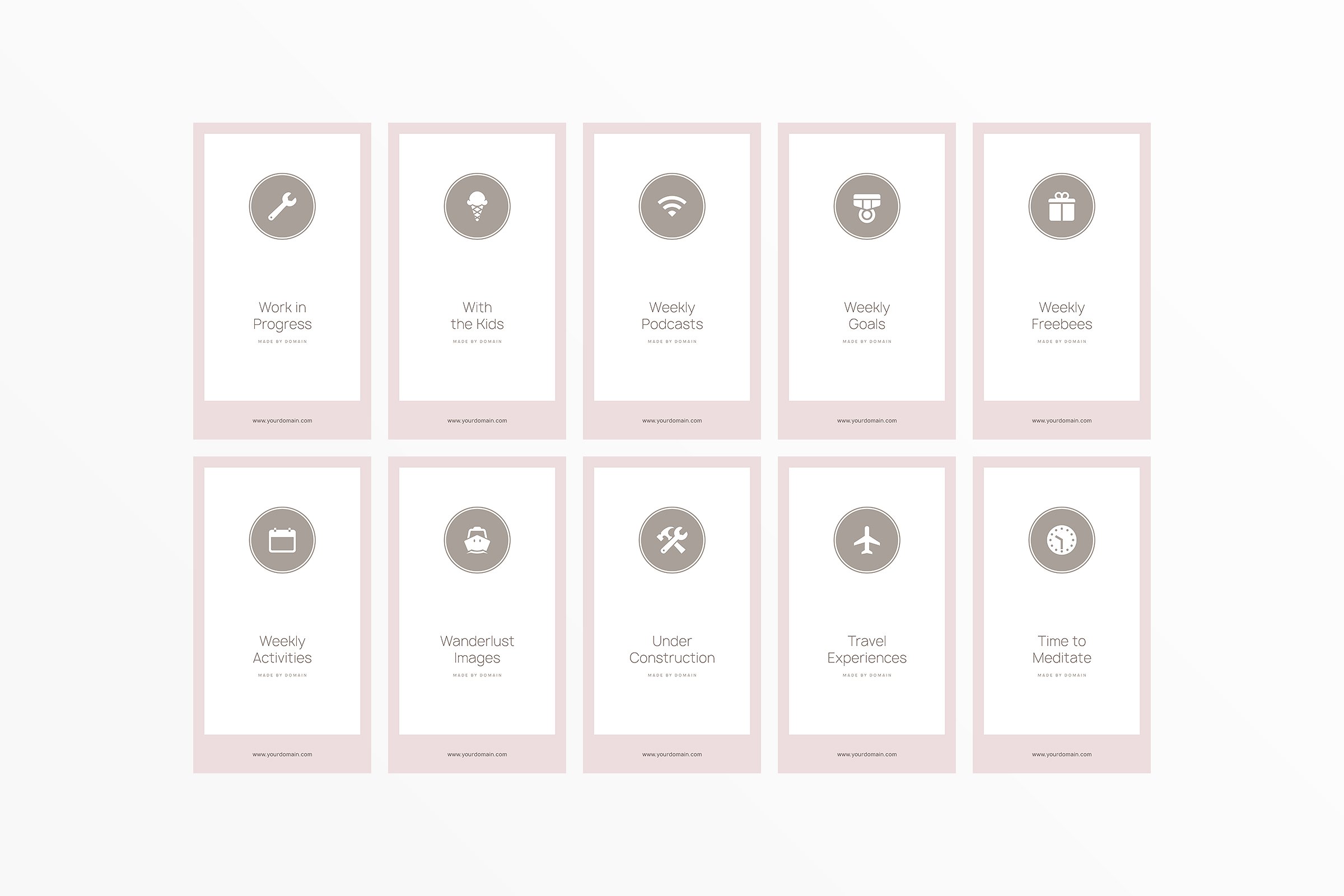 新媒体文章贴图设计模板素材库精选 Austria Instagram Highlights插图(11)