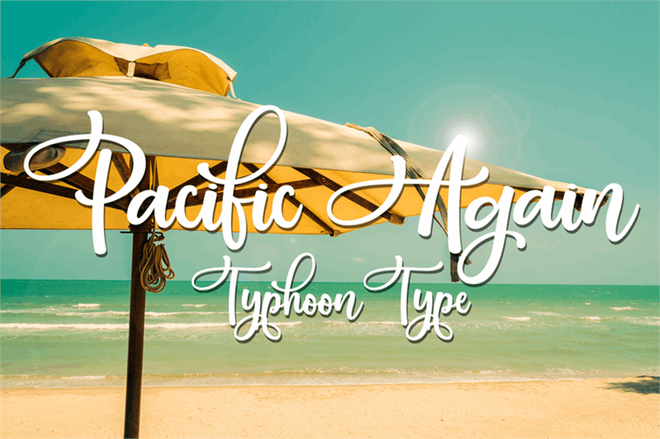 Pacific Again font插图 Pacific Again font插图