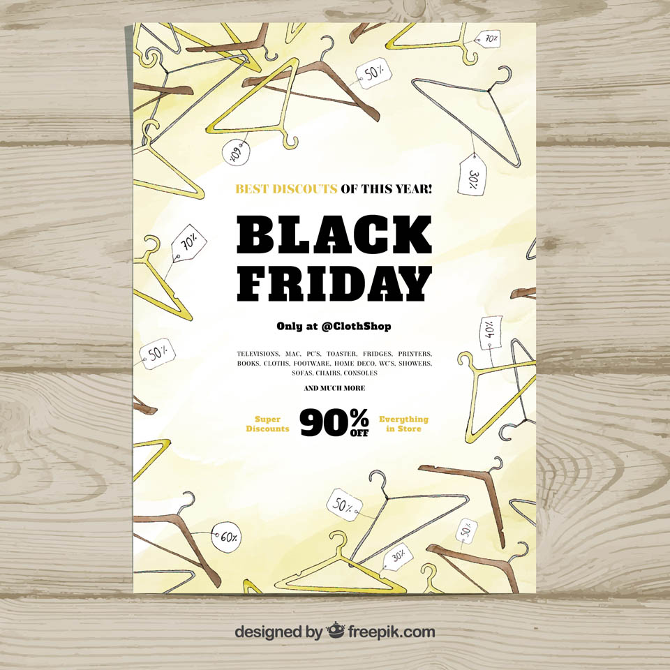 第四弹:30+黑色星期五促销广告物料素材 Black Friday Sales Graphics插图(23)