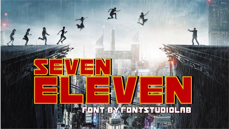 Seven Eleven font插图