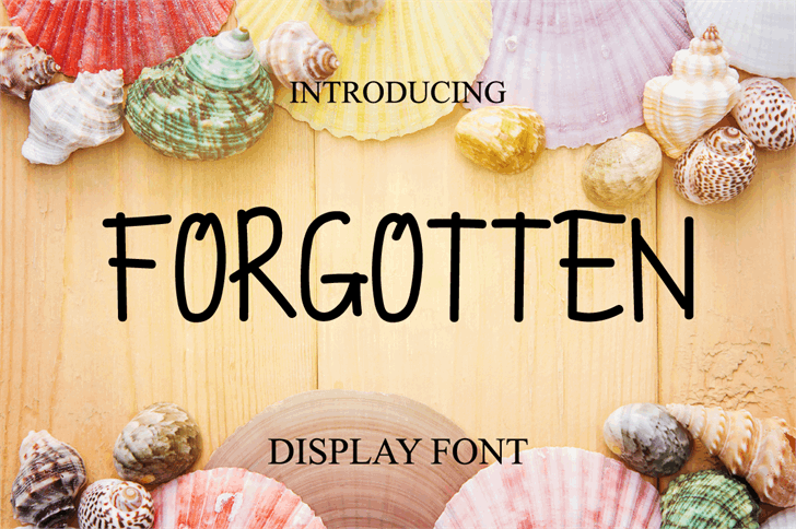 FORGOTTEN font插图 FORGOTTEN font插图