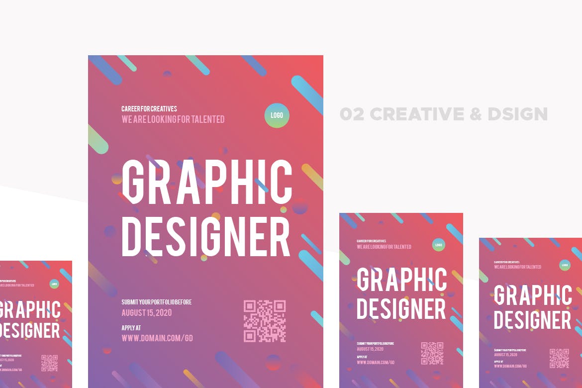 职位空缺/企业招聘素材库精选广告模板 Job Vacancy Advertisement Template插图(2)