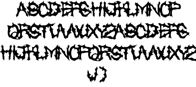 Chased Through The Woods font插图1