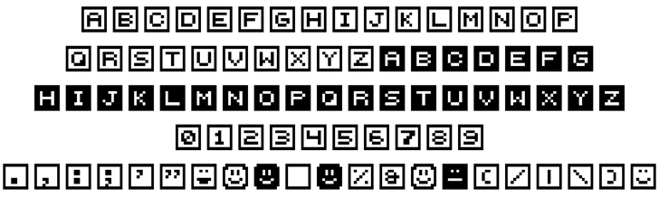 Blockway Pixies font插图1