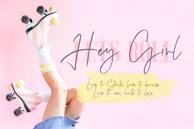 二重奏连体英文＆衬线字体 Lemonade Fonts Duo插图(4)