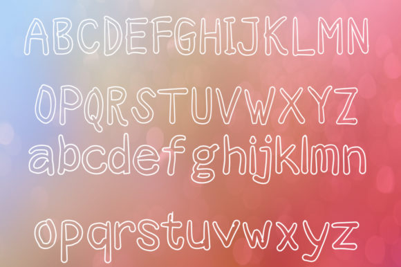 Kagura Outline Font插图3