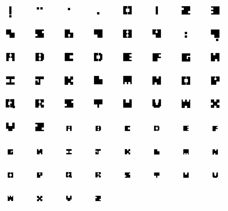 Chunk font插图2 Chunk font插图2