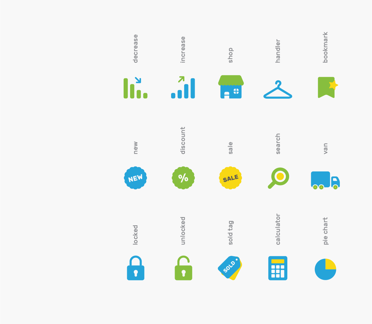 可自定义品牌颜色网页&图形设计彩色矢量素材库精选图标 Branded Color Icons插图(1)