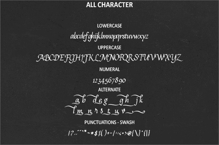 Calligram Personal font插图9 Calligram Personal font插图9