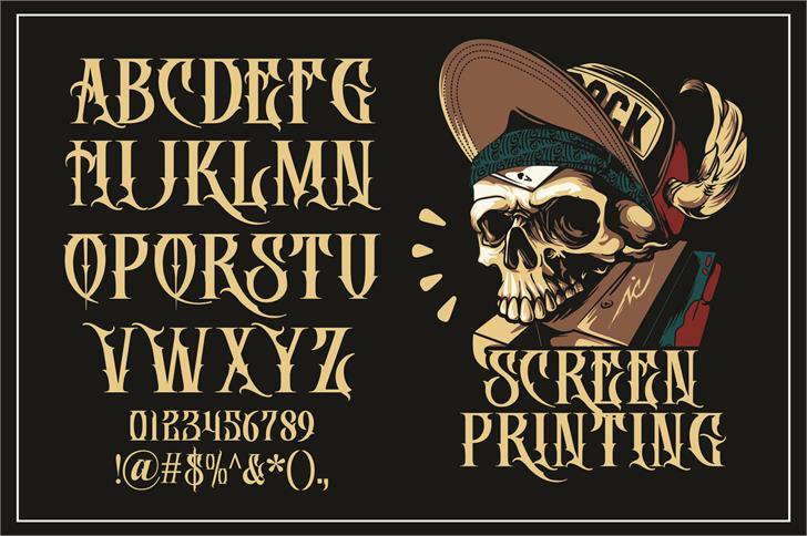 DEATH CROW font插图3 DEATH CROW font插图3