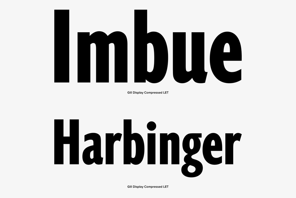 Gill Display Compressed Font插图4
