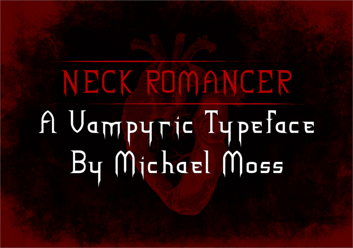 NECK ROMANCER font插图 NECK ROMANCER font插图