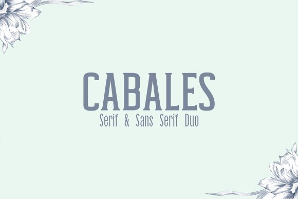 Cabales Duo 8 Font | Bonus Freebie插图