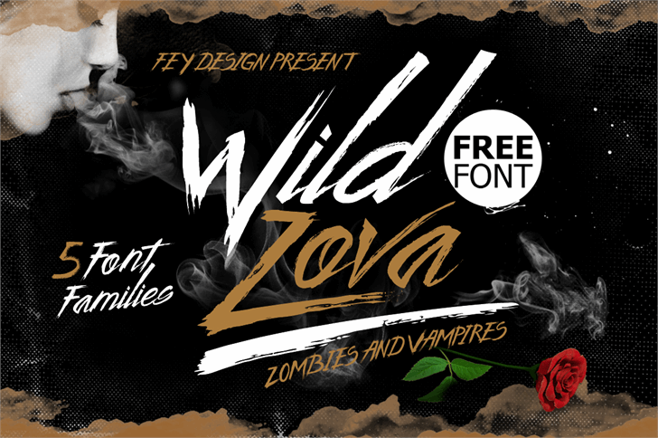 Wild Zova Free font插图2 Wild Zova Free font插图2