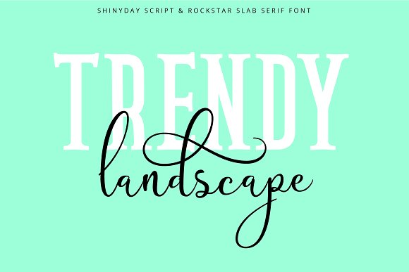 Shinyday & ROCKSTAR font duo插图1