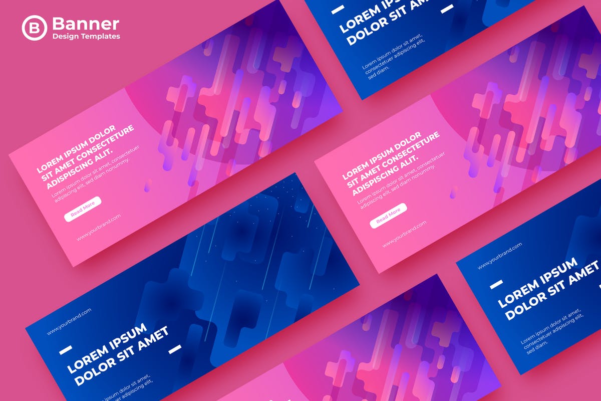 充满科技感的网站广告Banner设计模板 SRTP Banners Template.05插图