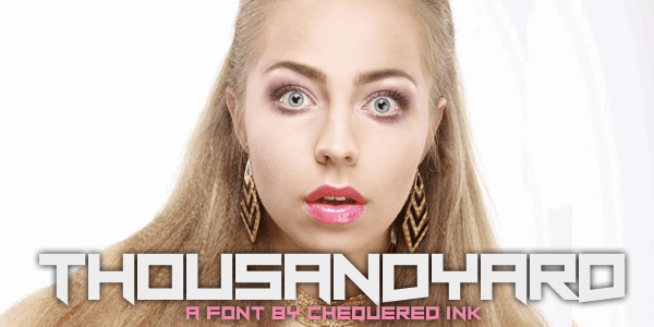 Thousandyard font插图 Thousandyard font插图