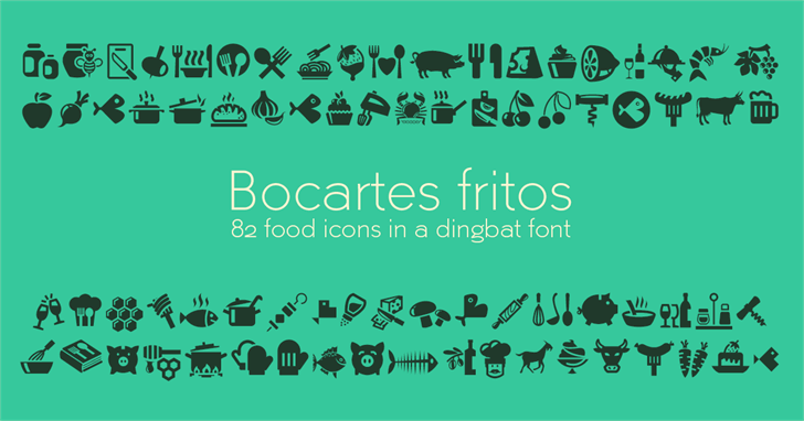 Bocartes fritos font插图
