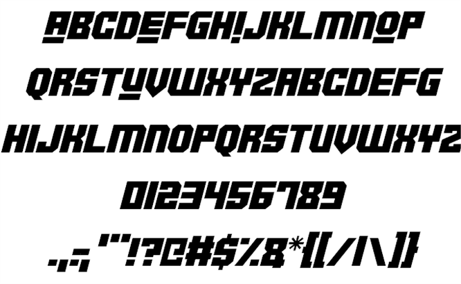 Robotronica font插图2 Robotronica font插图2