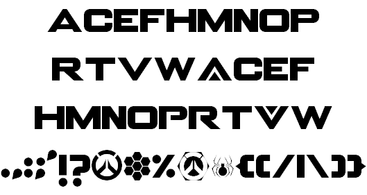 OVERWATCH font插图2 OVERWATCH font插图2