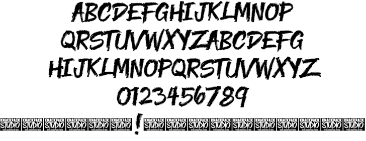 Yenoh Brush font插图1