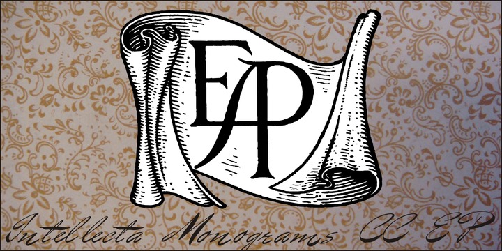 Intellecta Monograms Font Family插图1