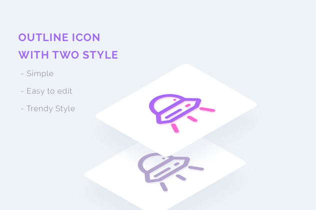 太空主题UI图标素材 UICON Galaxy Icons插图(6)