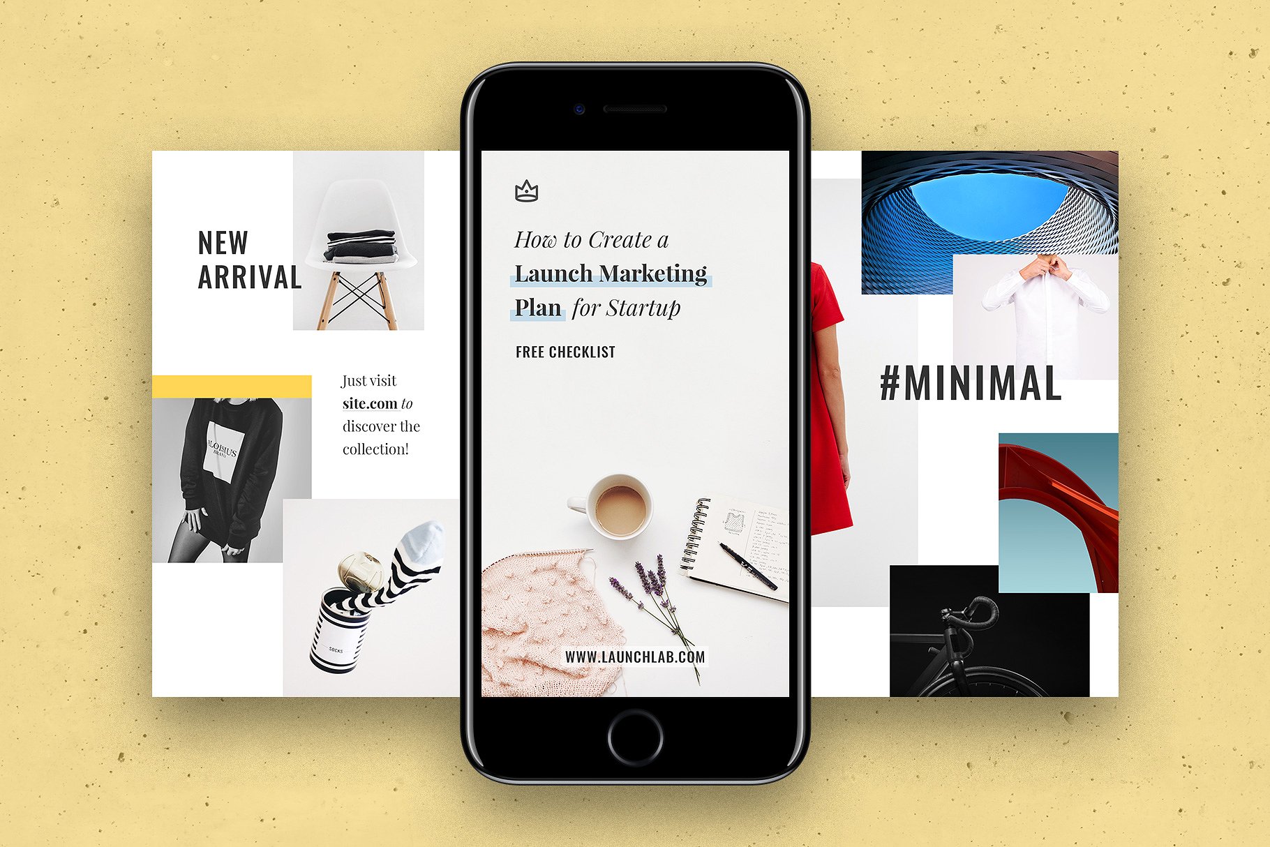 Instagram社交故事电商促销广告模板素材库精选 Everyday Instagram Templates插图(1)