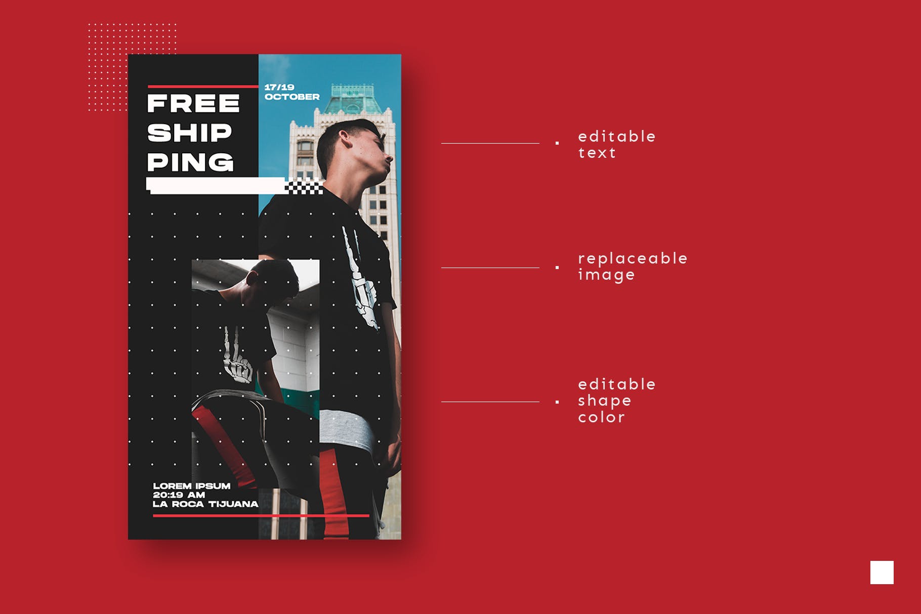 时尚潮牌Instagram社交推广贴图设计模板素材库精选 Instagram Story Template插图(4)