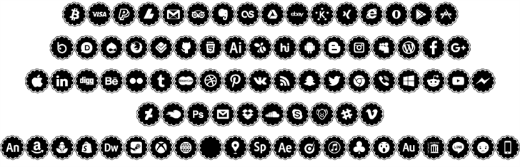 social icons font插图1