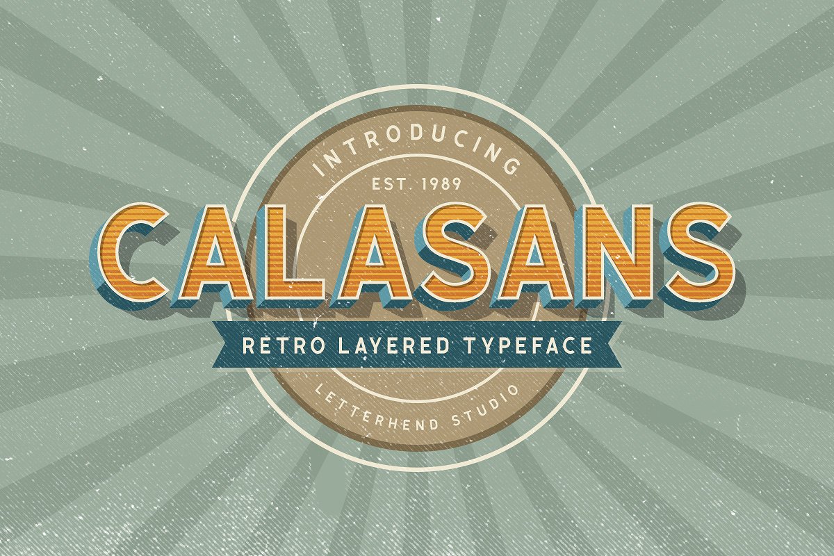 Calasans – 7 Layered Fonts插图