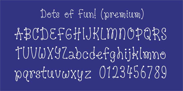 Dots of Fun Caps font插图1