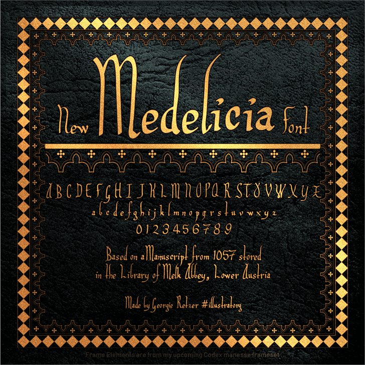 Medelicia font插图 Medelicia font插图