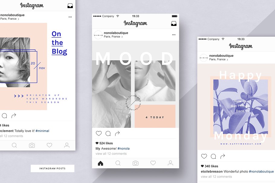 美容化妆主题社交媒体贴图模板素材库精选 Social Media Pack • Alrún插图(2)
