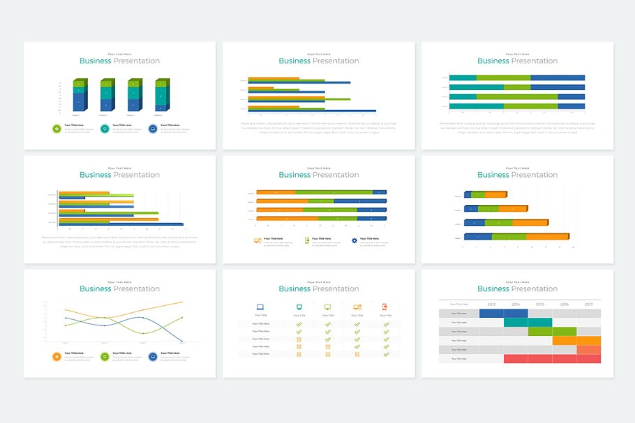 商务风格数据统计分析PPT幻灯片 Yogyakarta Powerpoint插图(24)