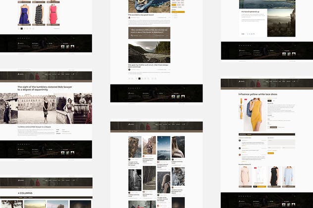 多用途创意产品展示/博客/在线商店网站模板素材库精选 Astero — Multipurpose Portfolio | Blog | Store PSD插图(6)