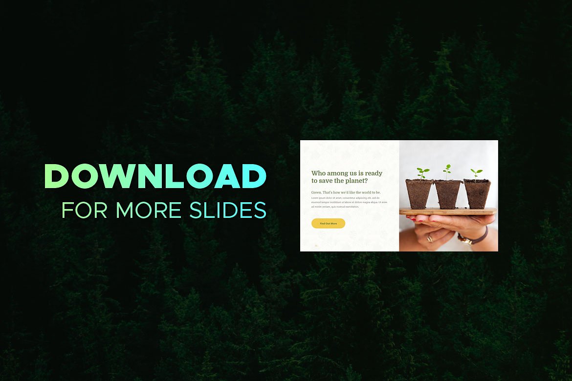 生态环境主题相关的 – PPT模板插图(7)