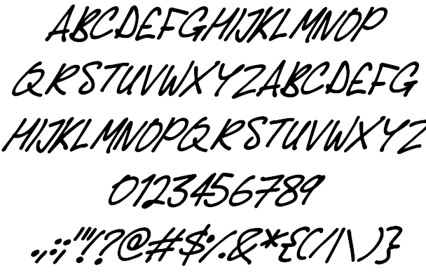 Delicious Scrawl font插图2 Delicious Scrawl font插图2