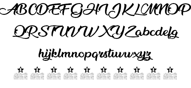 Blackberry Jam Personal Use font插图2