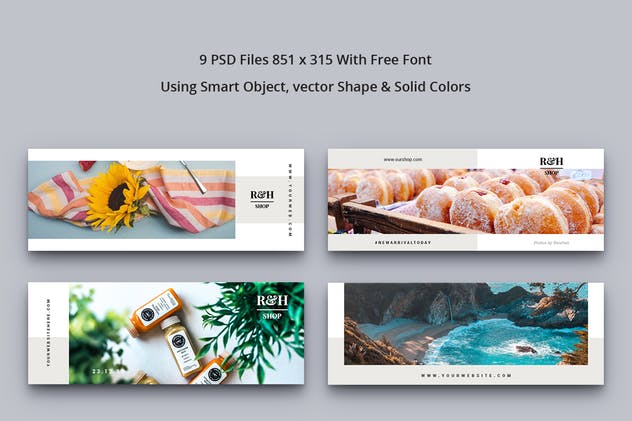 现代时尚Facebook脸书网封面设计模板素材库精选素材Vol.9 Facebook Cover Vol. 9插图(1)