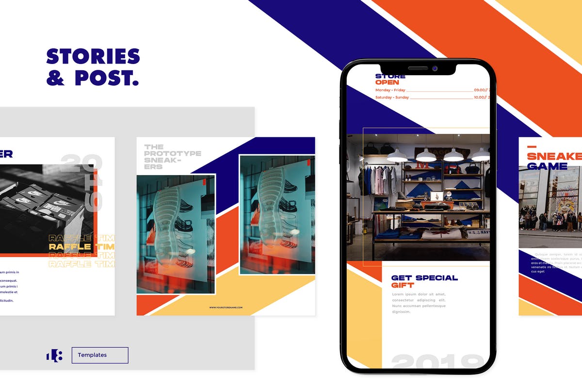 品牌故事社交推广Instagram平台设计模板素材库精选素材v2 Instagram Template vol.2插图(5)