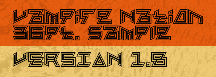 Vampire Nation font插图