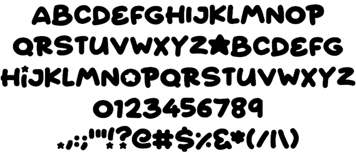 Starborn font插图1 Starborn font插图1