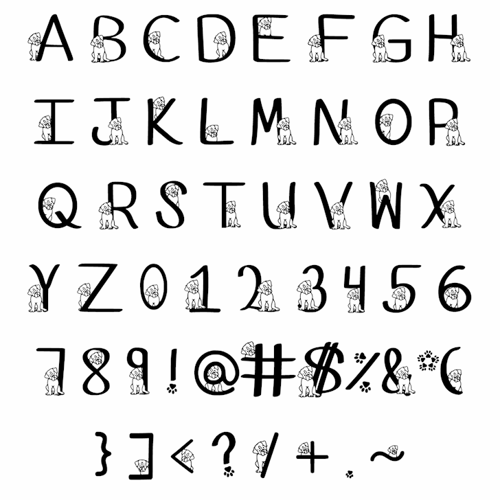 Ks Boxer Hide N Seek font插图2